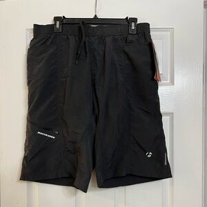Mens BONTRAGER black baggy cycling shorts, Large.